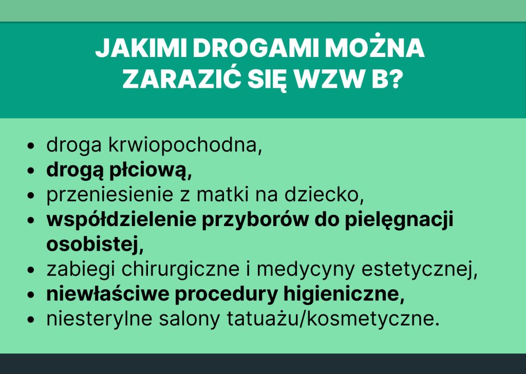 Drogi zakażenia WZW typu B
