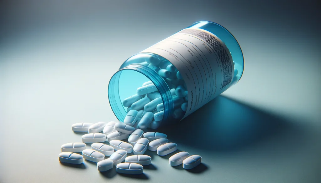 tabletki paracetamolu w plastikowym pudełku