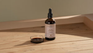 płyn lugola w szklanej buteleczce