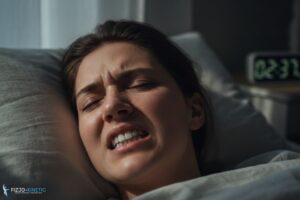 kobieta z bólem szczęki w wyniku bruksizmu