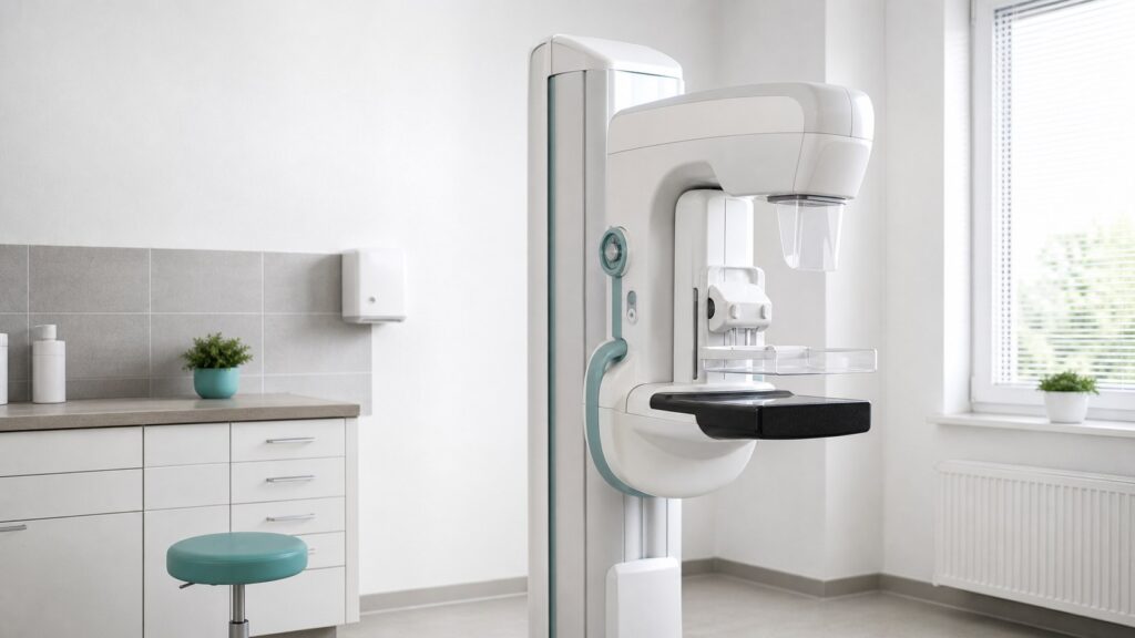 Aparat do badania mammograficznego w pracowni diagnostycznej