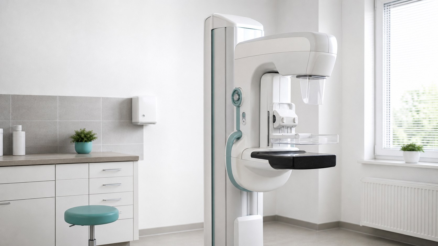Aparat do badania mammograficznego w pracowni diagnostycznej