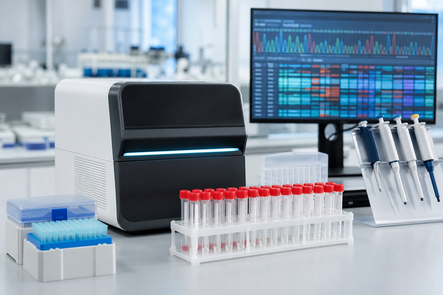 Sprzęt laboratoryjny do monitorowania wariantów SARS-CoV-2
